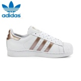 white adidas rose gold