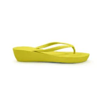 ladies yellow wedges