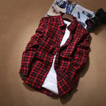 slim fit plaid shirts