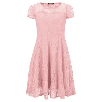 Pink Casual Dress With Sleeves Flash ...
