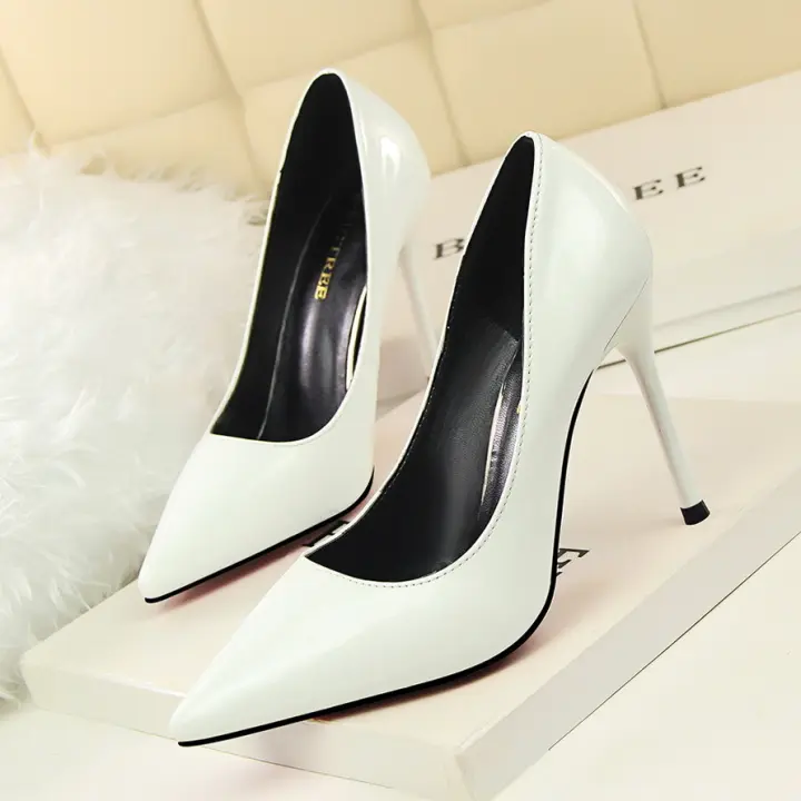 white heels for women