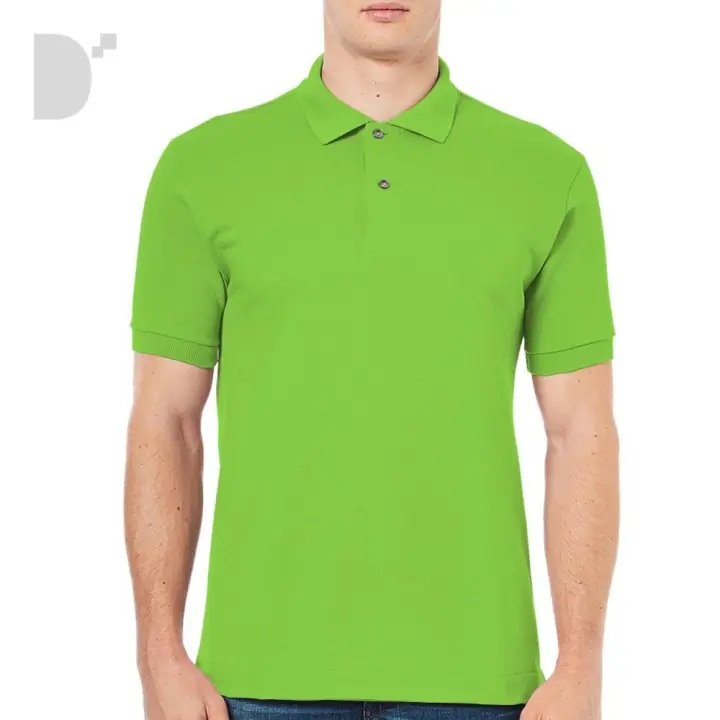 lime green polo shirt