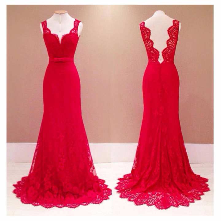 Mermaid Red Prom  Dress  Cocktail  Party Ball Gown Evening 