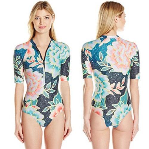 quarter sleeve bathing suit