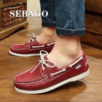sebago men's boat shoes