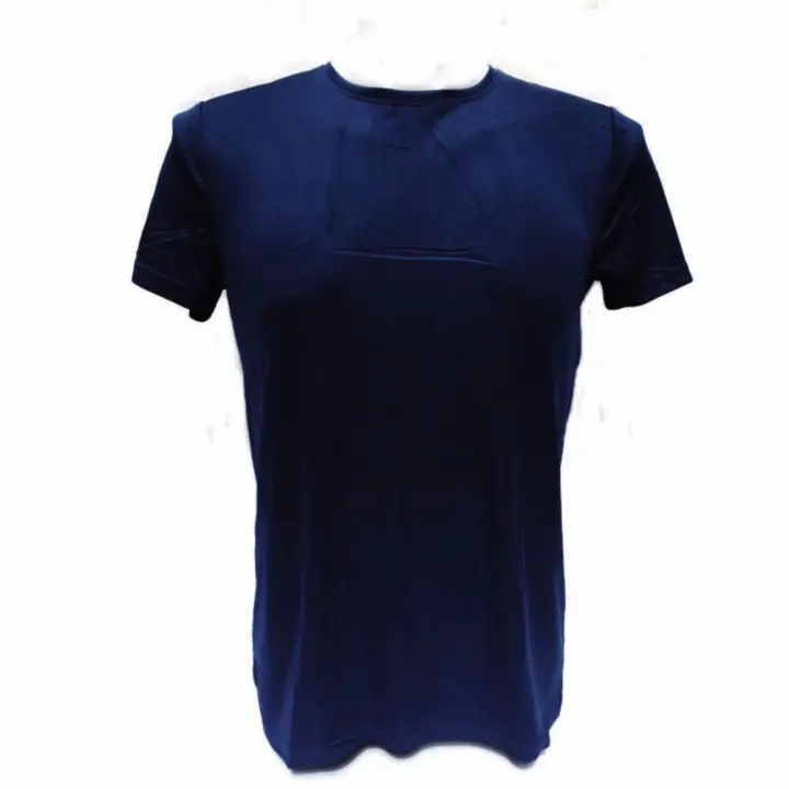 blue athletic shirt