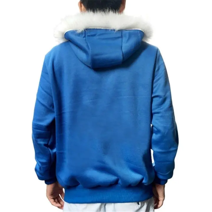 blue hoodie sans