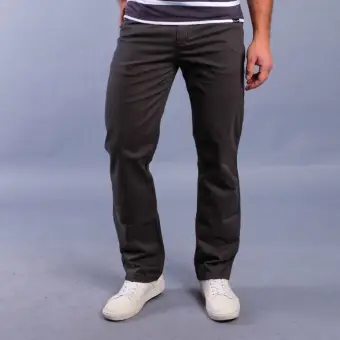 tapered twill pants