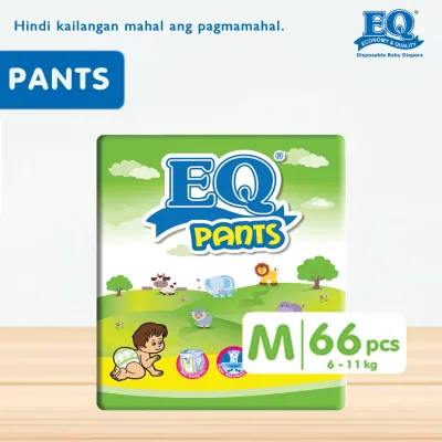 EQ Pants Mega Pack Medium (6-11 kg) - 66 pcs x 1 (66 pcs) - Diaper Pants