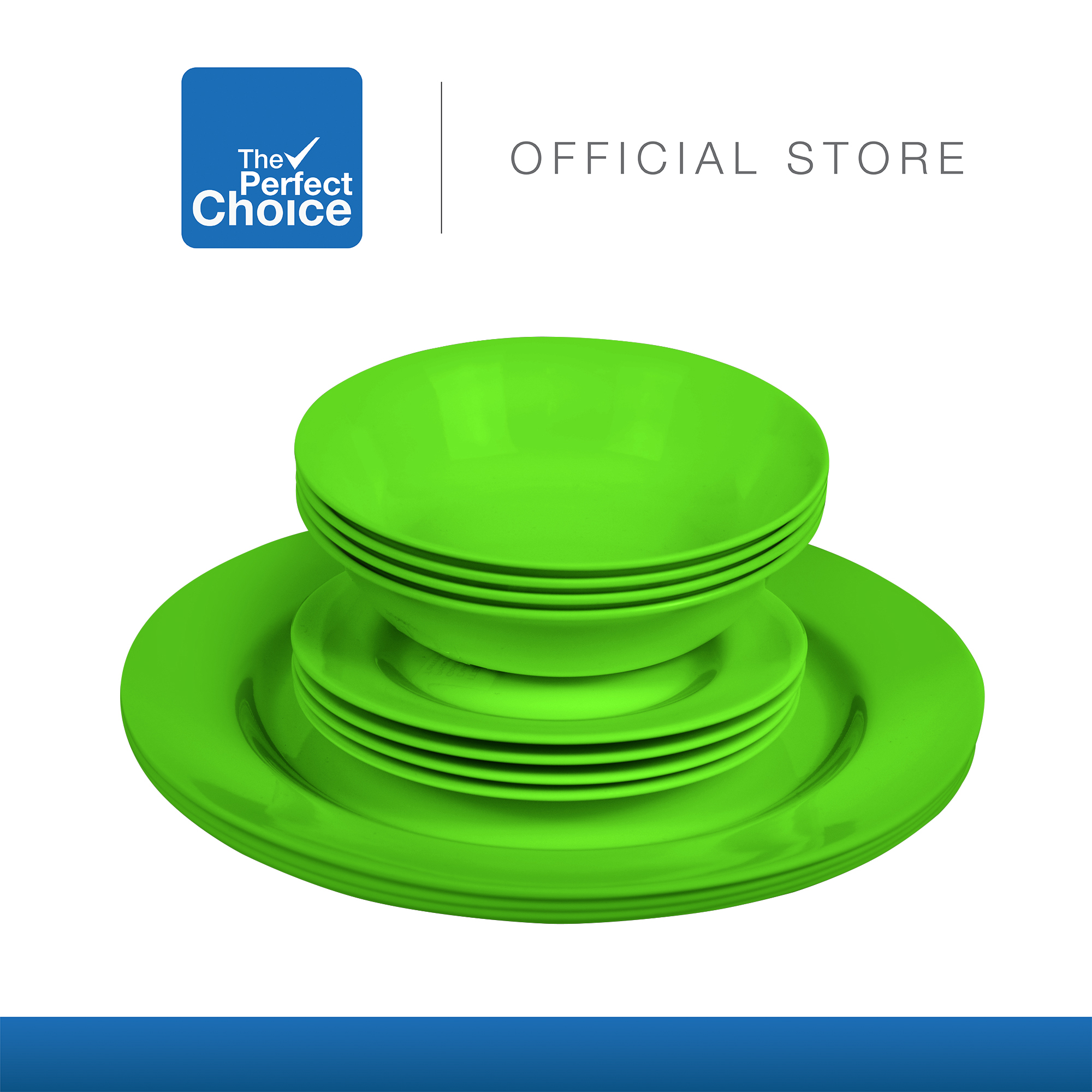 The Perfect Choice Melamine ( Plastic) Dinnerware Set (4pc Bowl 6", 4pc