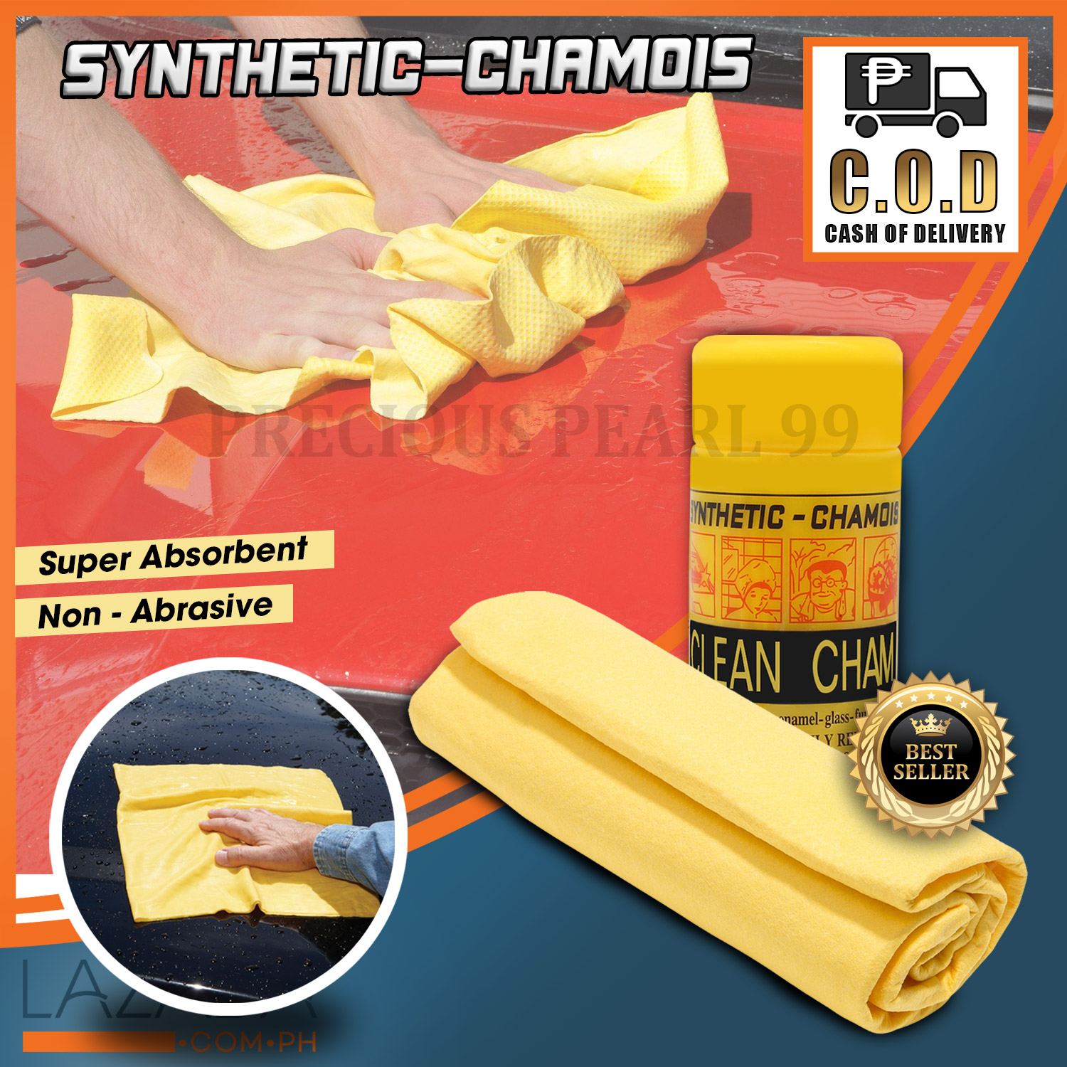 Original Clean Cham Synthetic Chamois Car Motor Clean Cham Synthetic