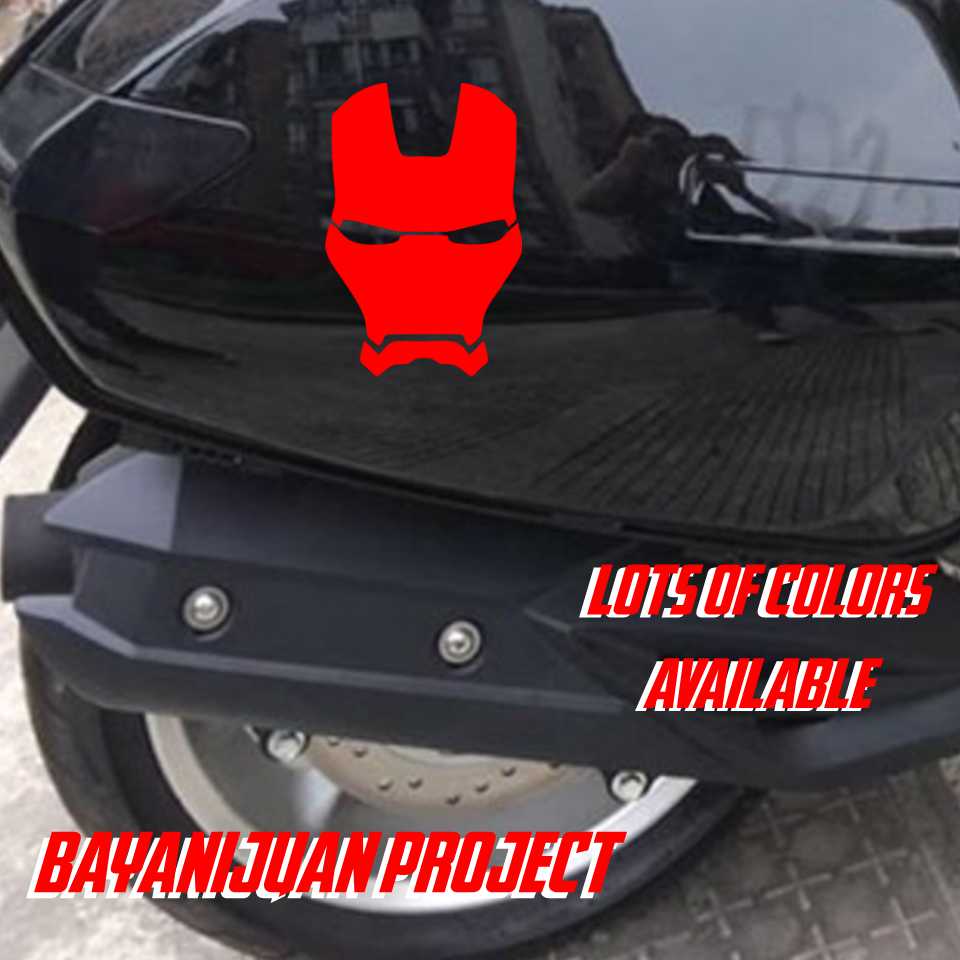 3 - 6 inches buy 5 get 1 ironman free car sticker sticker logo glossy matte  3d mirror holographic vinyl pvc motorcycle decal helmet