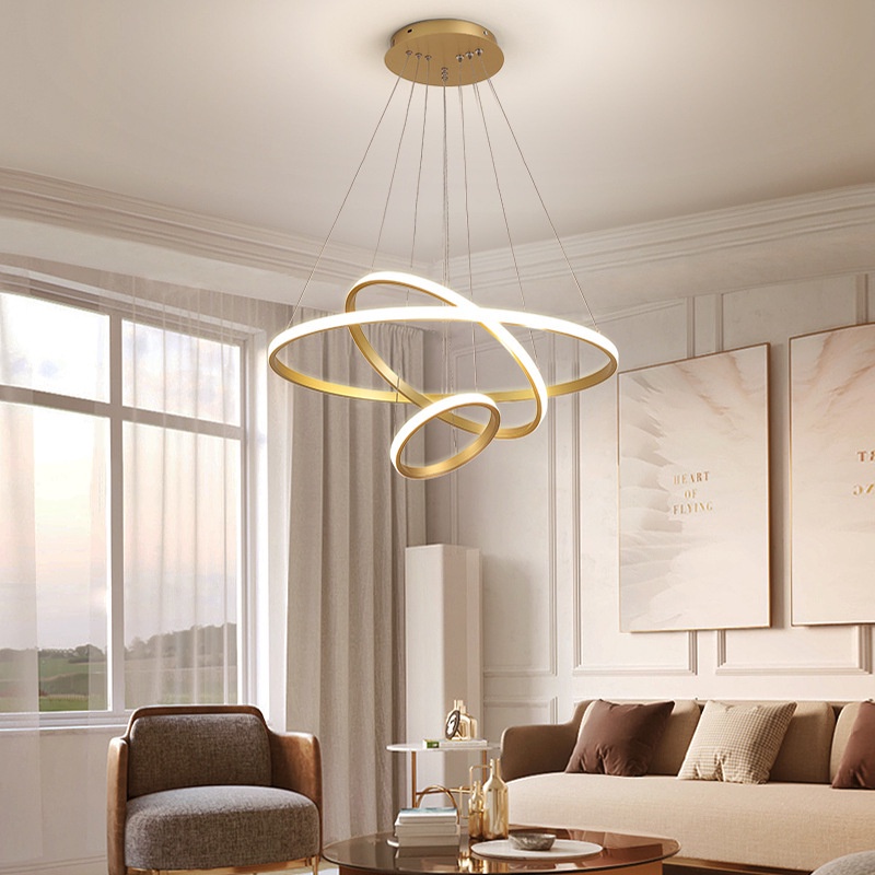【MG】 Luxury Tricolor Chandelier Ceiling Light for Living Room Celling Light Dining Chandelier