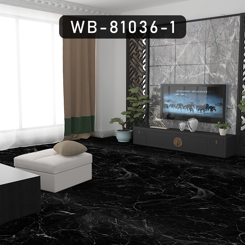 1pcs 60X30 cm1.8mm bathroom floor stickers PVC floor stickers marble