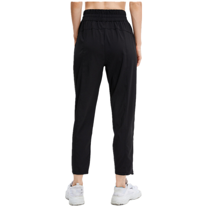Women Drawstring Loose Sport Pants Breathable Pants For Outdoor Running Training Female Elastic