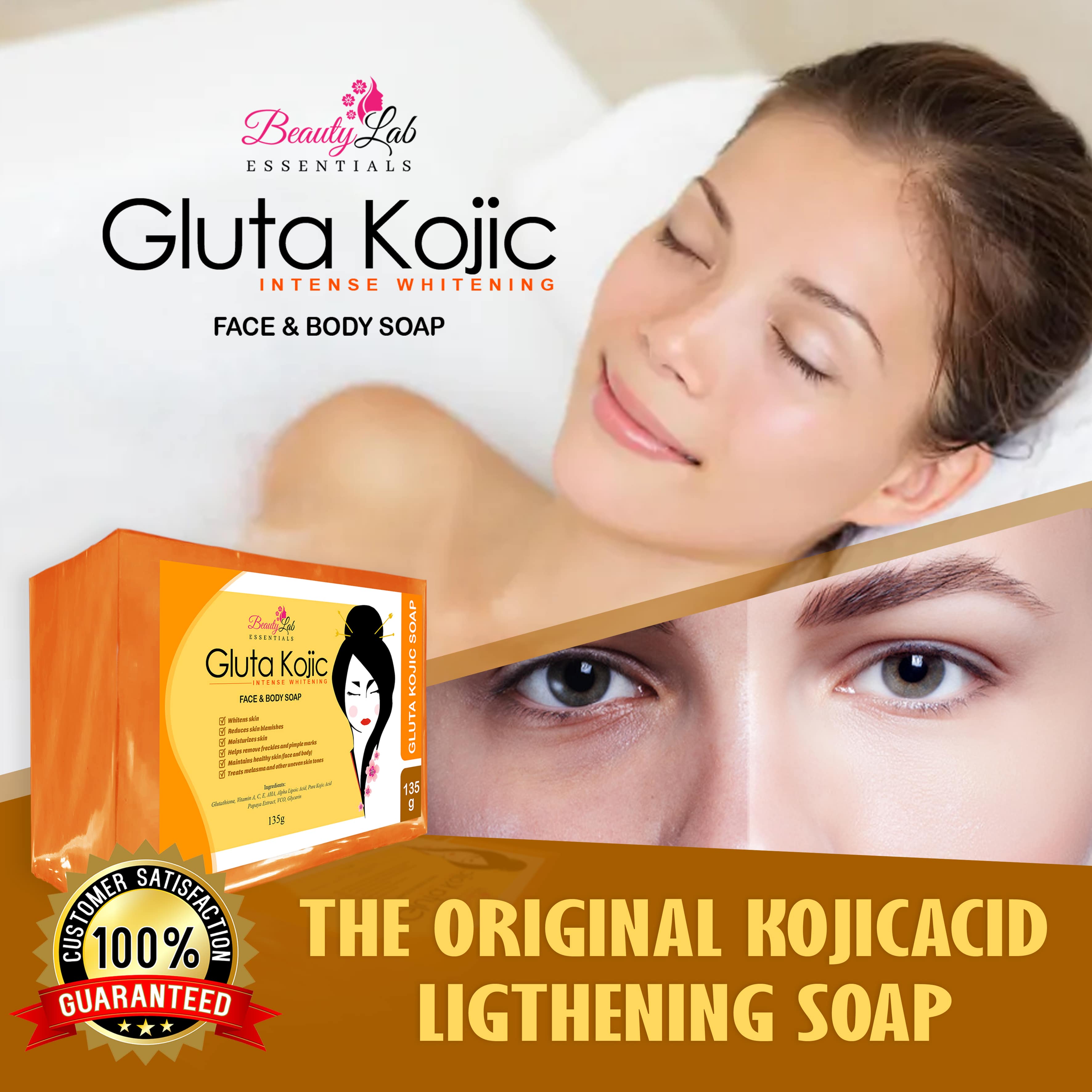 Beautylab Essentials Gluta Kojic Soap 135 Grams Original Vitamins