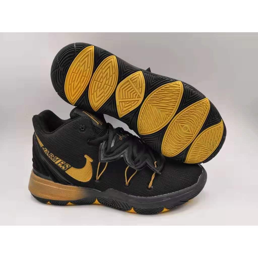 black gold basketball shoes