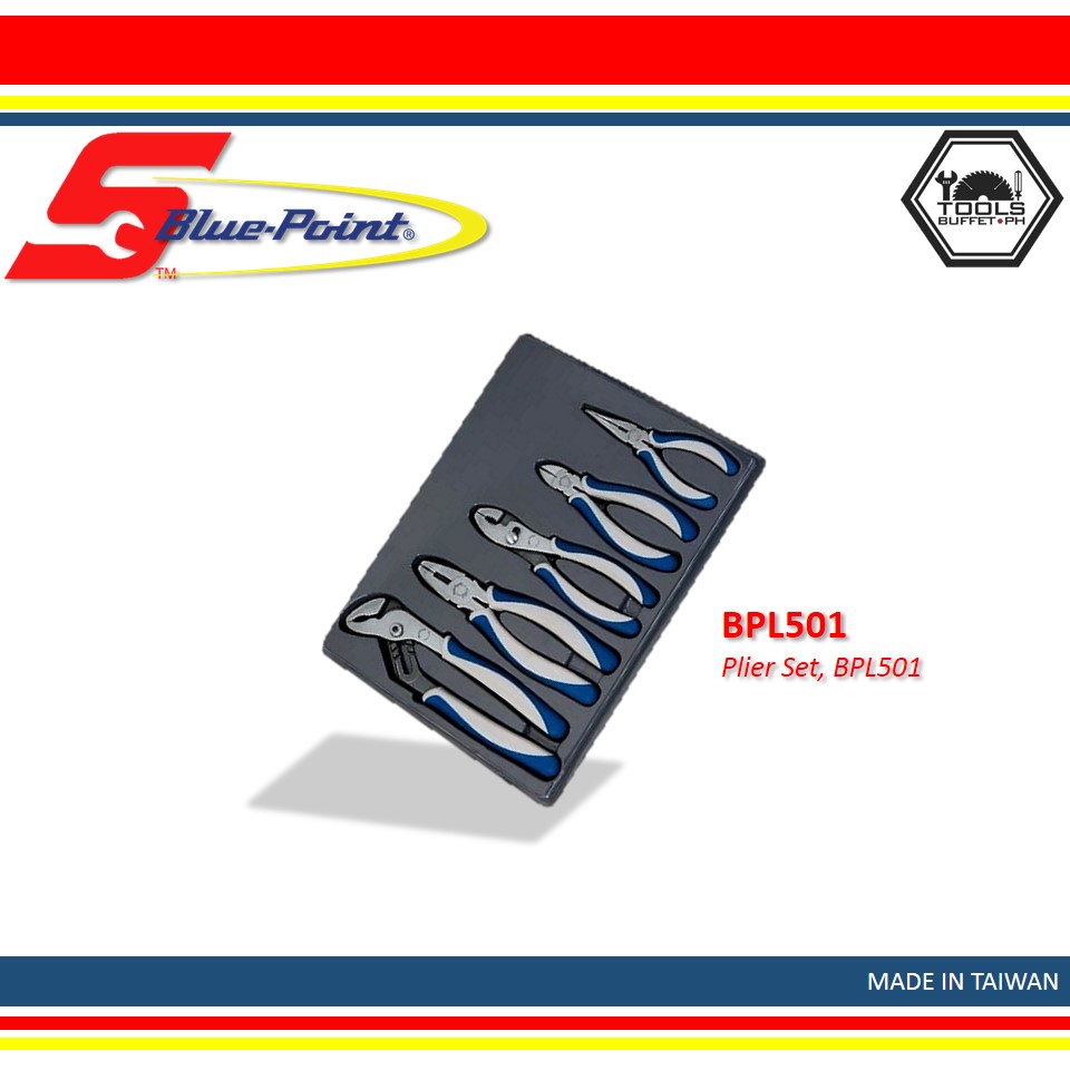 Blue Point PLIERS SET STANDARD 5PC BP BPL501 Lazada PH