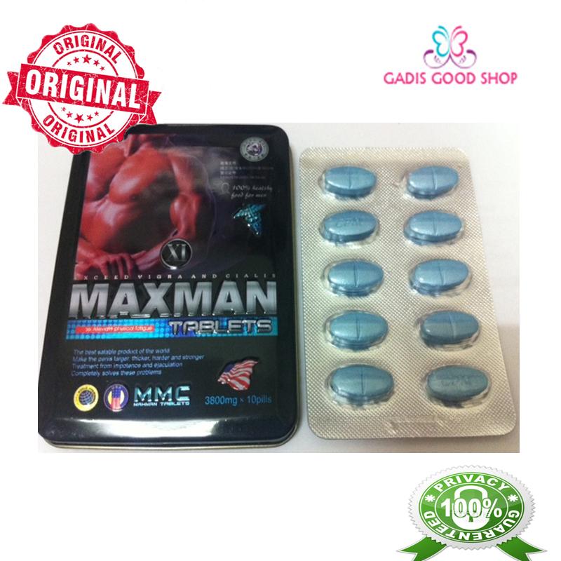 Original New Batch Maxmanblue Effective Sexual Enhancer And Enlarger Max Men Supplement 10 Pcs