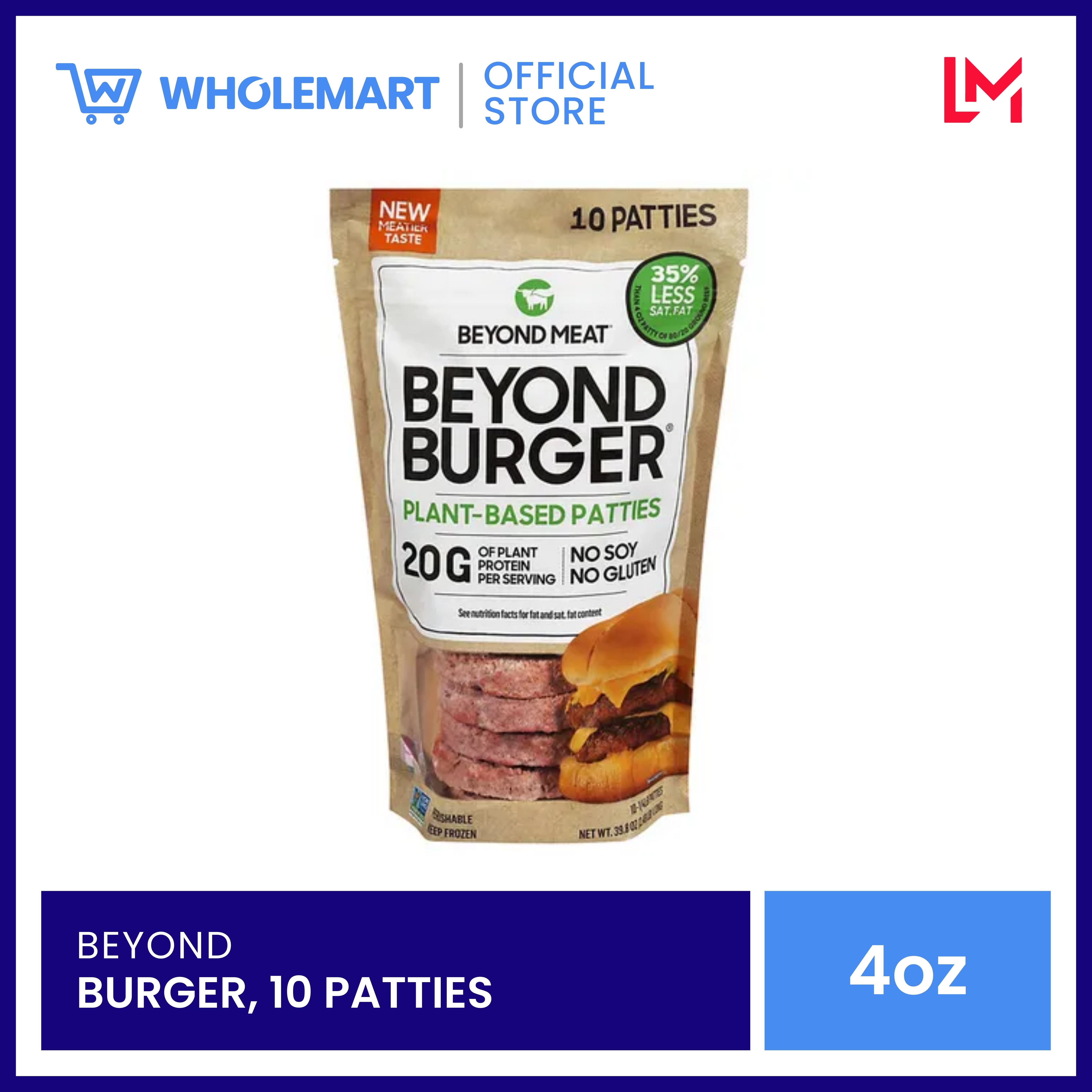 Beyond Burger 4oz patty 10pcs Lazada PH