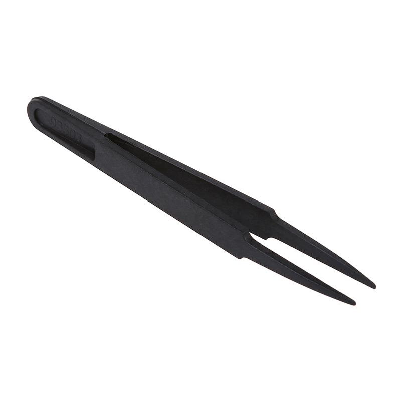 Black Plastic Anti-static Tweezers Repair Tool