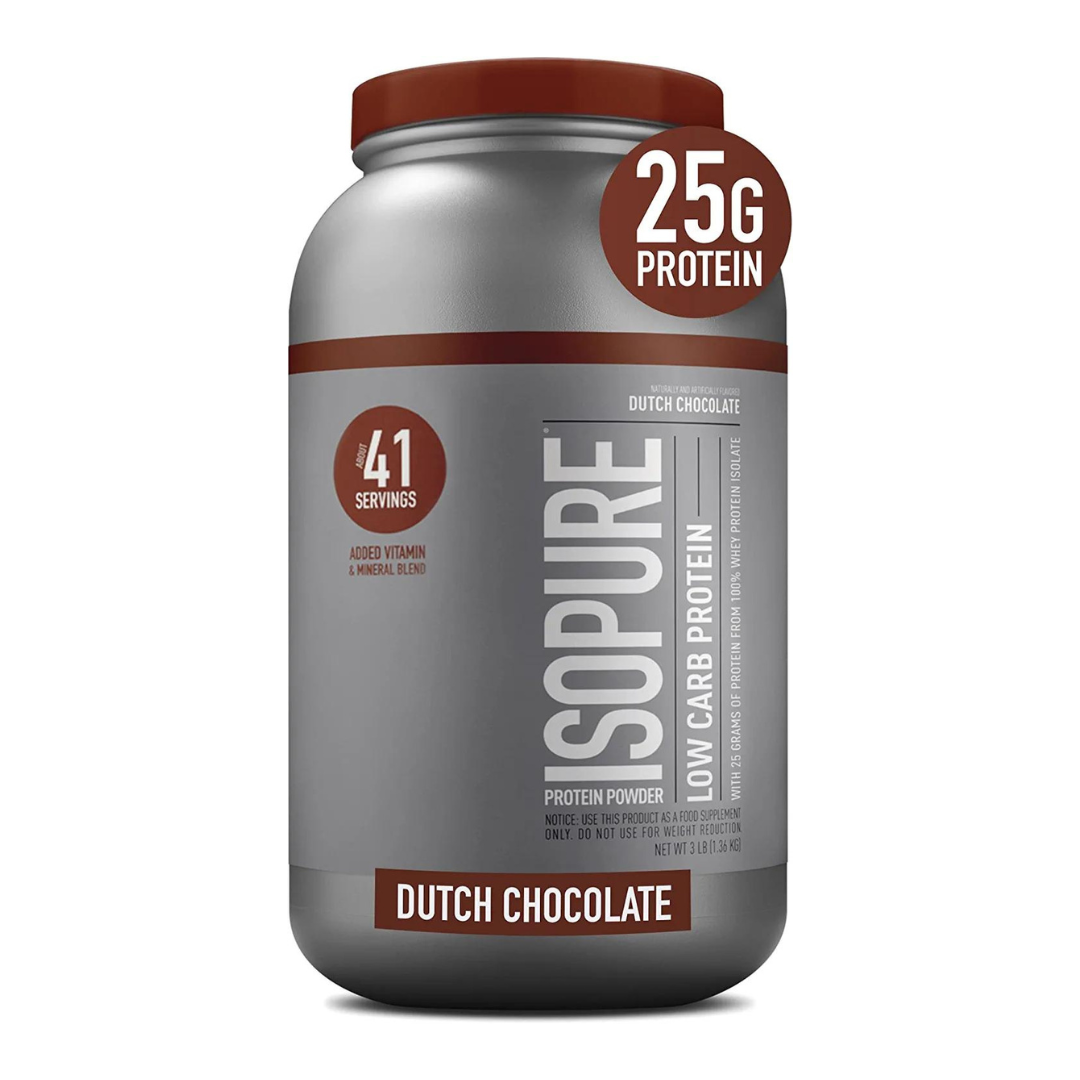 Isopure Zero Carb Isolate Whey Protein 3lb Zero Carb, Keto Friendly