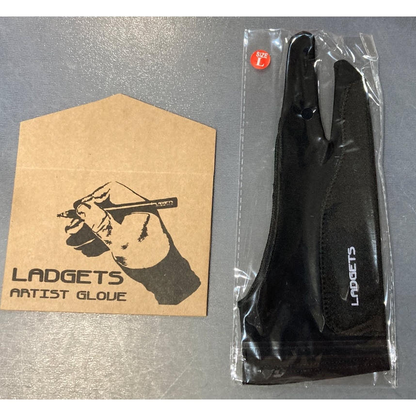 Ladgets Artist Glove Left Hand - Quality 2 Finger Drawing Glove, Painting,  Digital Tablet, Stylus