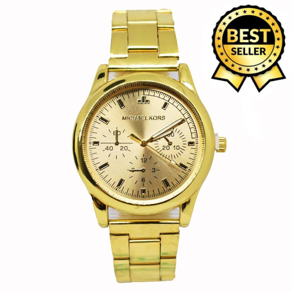 Michael Kors 3 Chronograph All Gold Stainless Steel Watch for Men | Lazada  PH