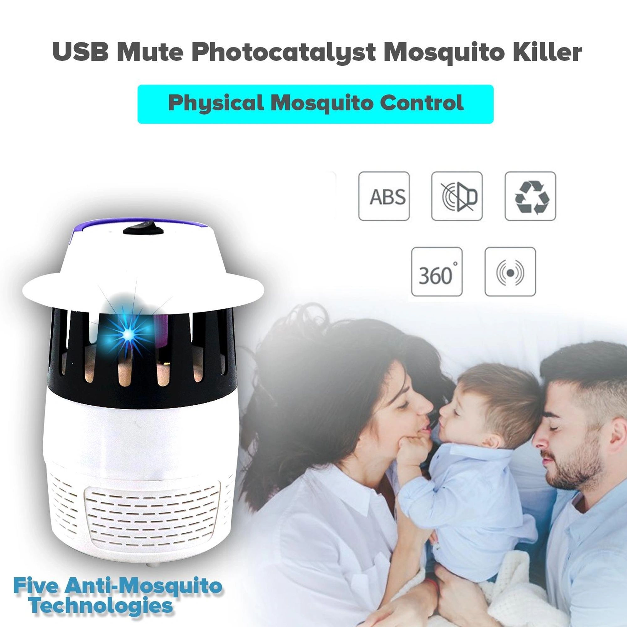 USB Mosquito Killer Lamp Silent Mosquito Repellent LED Light | Lazada PH