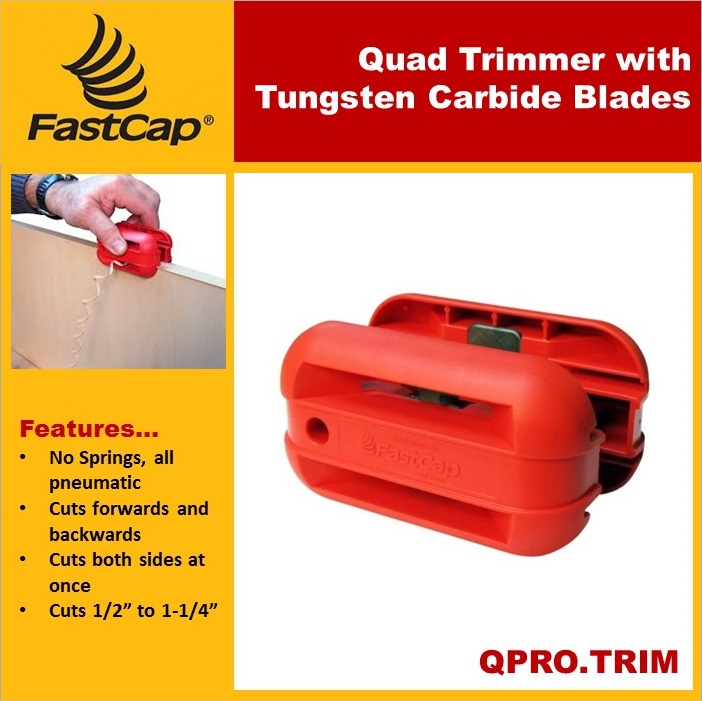 FastCap QPRO.TRIM Pneumatic Quad Pro Trimmer with Tungsten Carbide Blades 