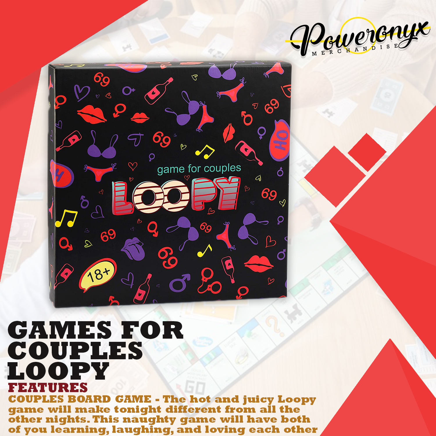 Game for Couples Loopy - Date Night Box - Couples Games and Couples Gifts That Improve Communication and Relationships