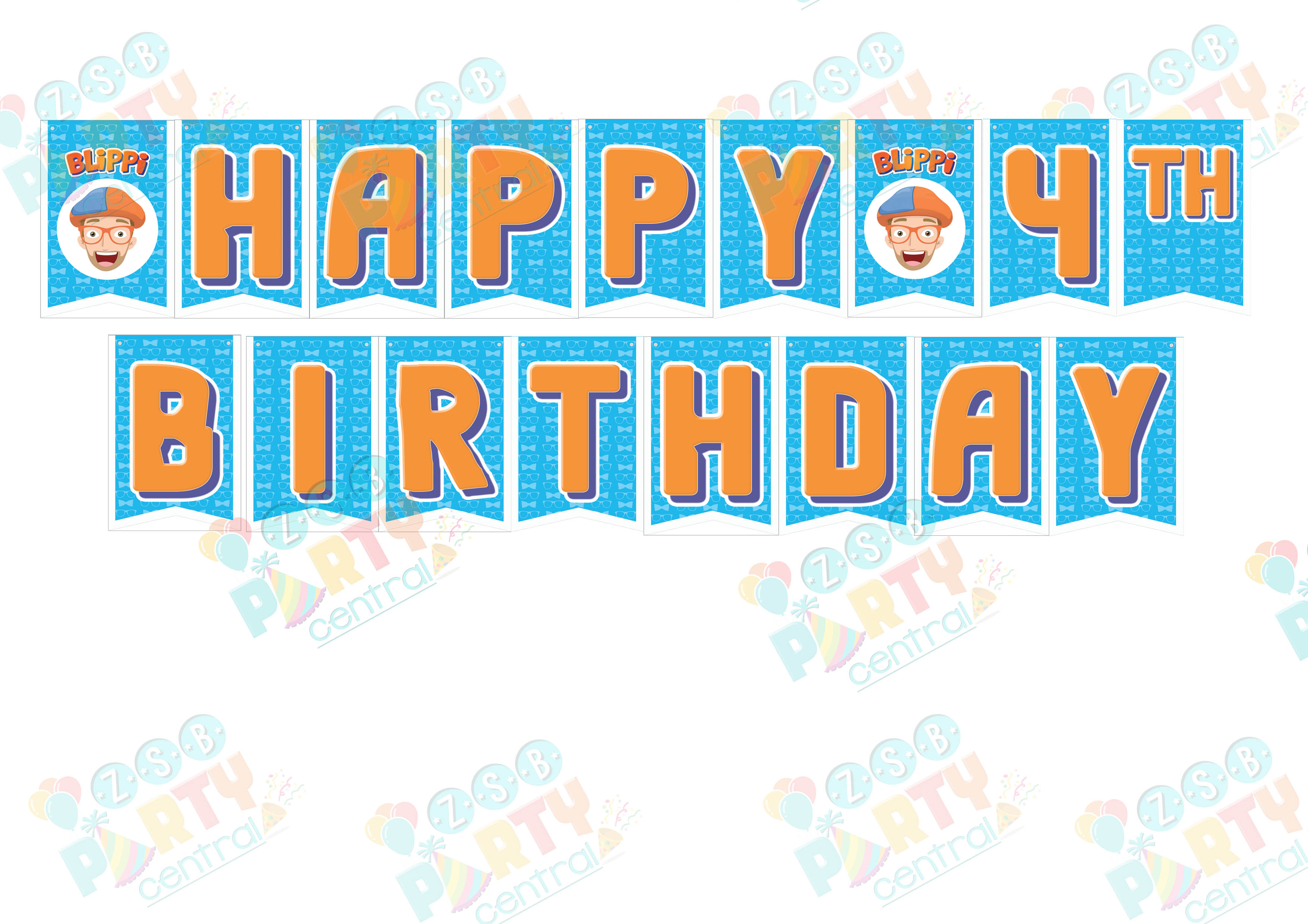 Blippi Birthday Banner Customize Name Shopee Philippines Atelier Yuwa