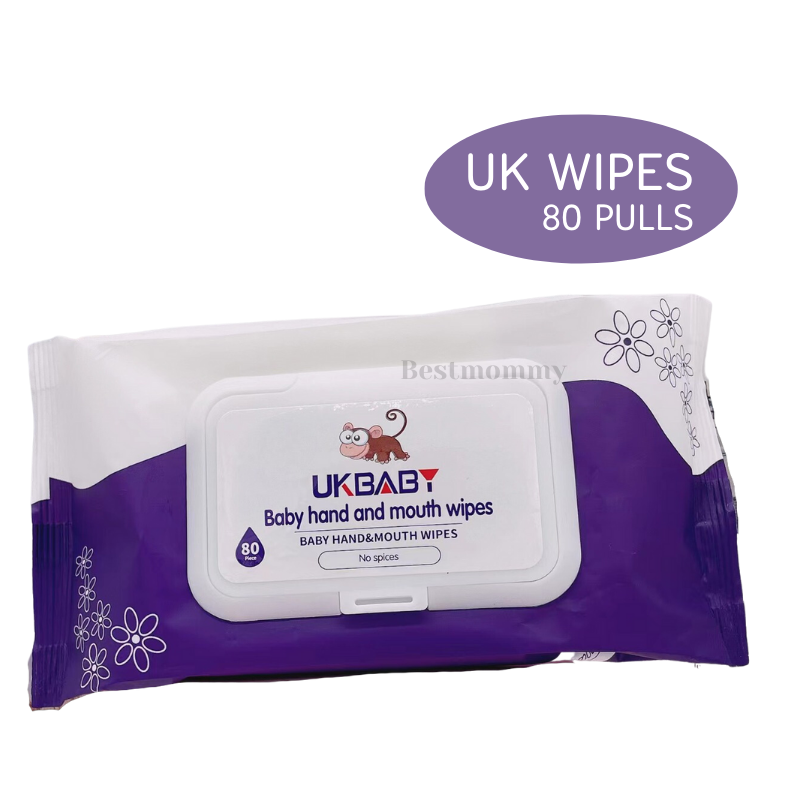 BESTMOMMY Organic Baby Wipes 80 Pulls Per Pack NonAlcohol Wet Wipe