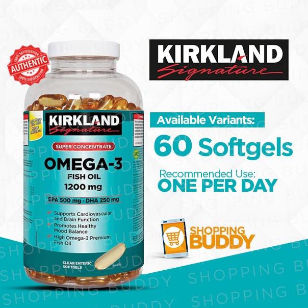 Kirkland Omega 3 Fish Oil 1200mg Softgels Lazada PH