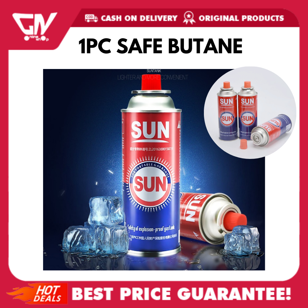 [GN] 1pc / 3pcs MAXSUN Butane Gas 220g Safe Fuel Gas Canister Cartridge