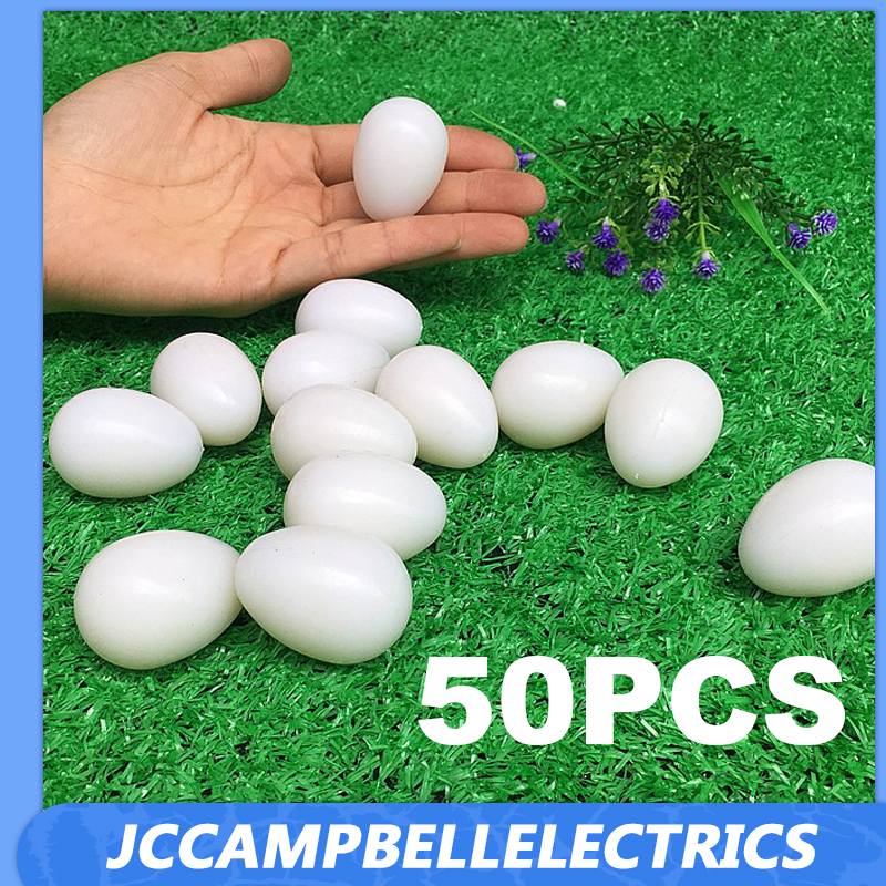 10/20/50Pcs Pigeon Fake Eggs Simulation of Solid Plastic Pigeon Eggs