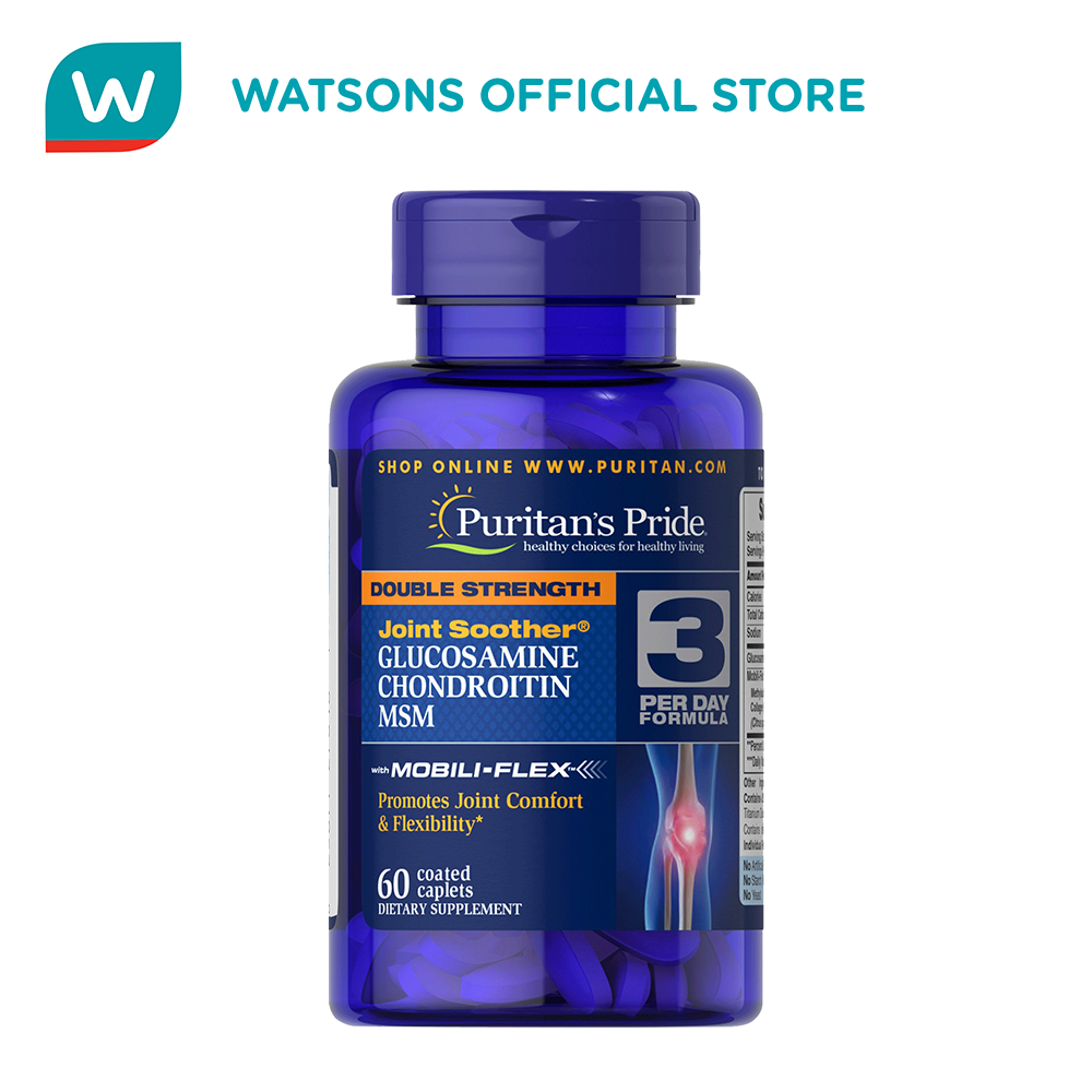 PURITAN'S PRIDE Glucosamine Chondroitin MSM Double Strength 60 caplets Lazada PH