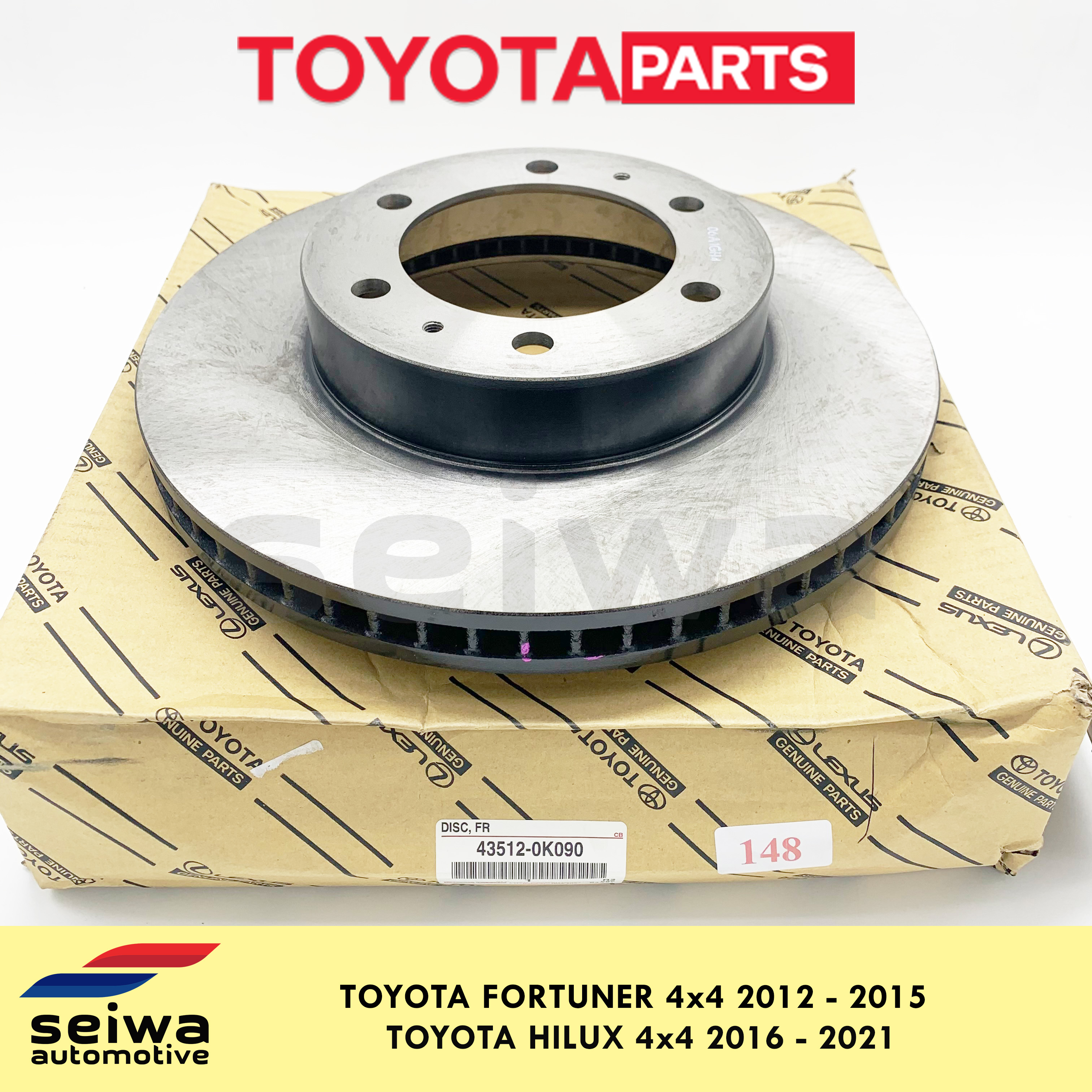 [2012 2015 4x4] Toyota Fortuner Rotor Disc Front [2016 2021 4x4