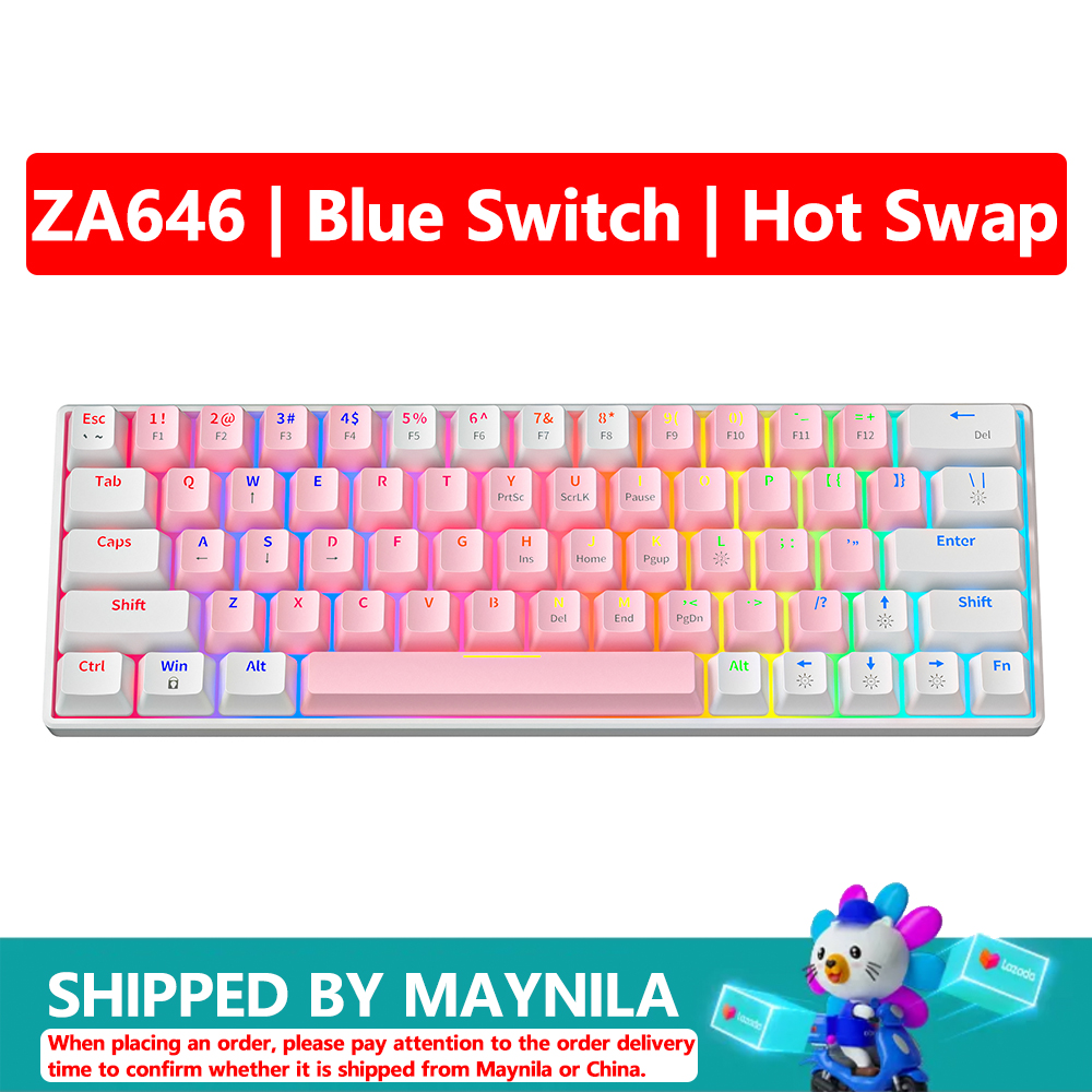 ZIFRIEND KA646 / ZA64 Pro Wireless Mechanical Keyboard Wired Mini
