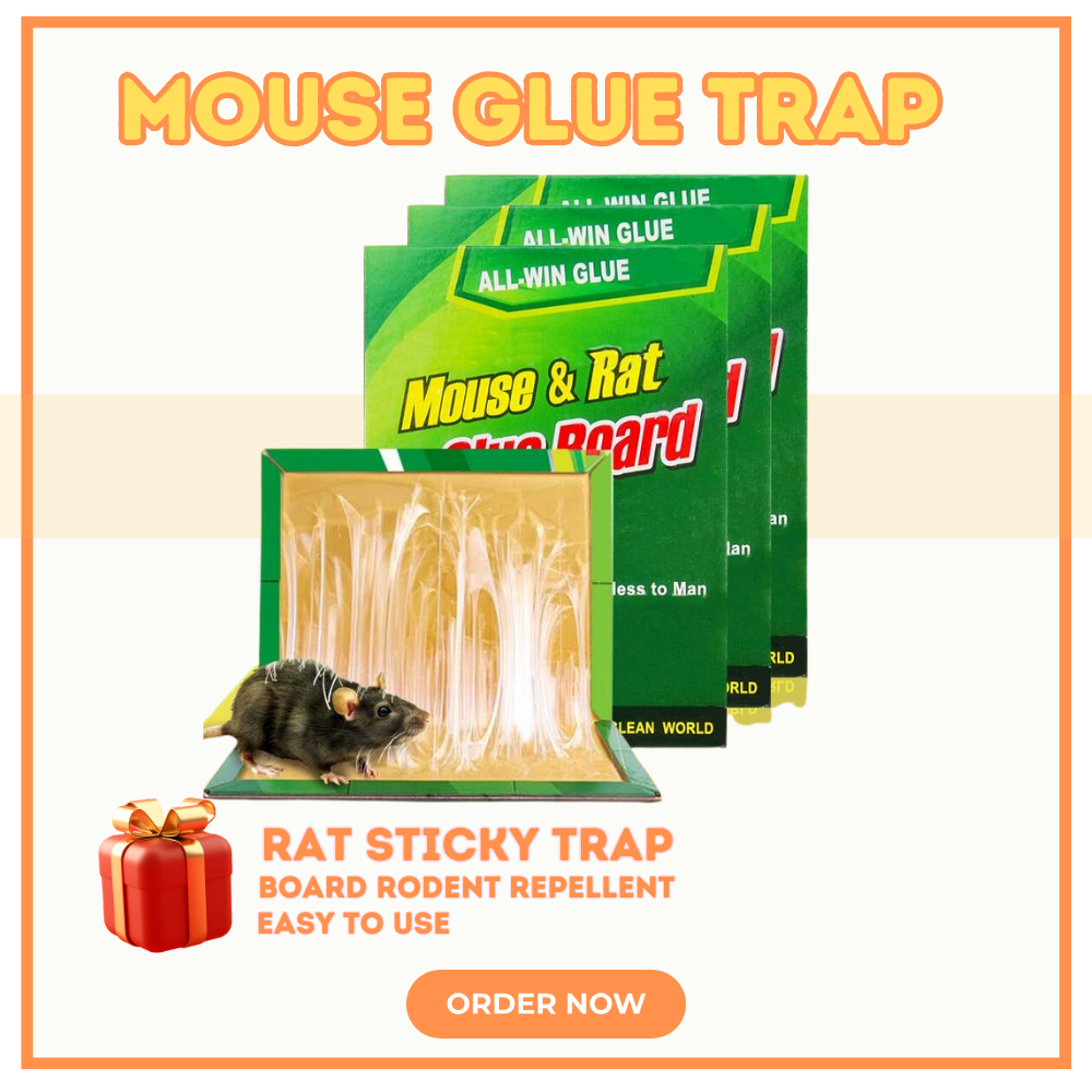 Carlendan Mice Killer Traps Board Mouse Glue Max Strong Sticky Mouse Rat  Glue Snare Rodent Trap catch Mouse DIY