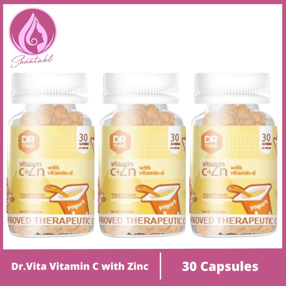 Dr. Vita Vitamin C with Zinc 30 Capsules ( 3 Bottles
