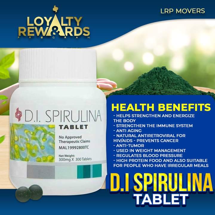 DYNAPHARM AUTHENTIC SPIRULINA TABLETS 300's FDA and HALAL Certified