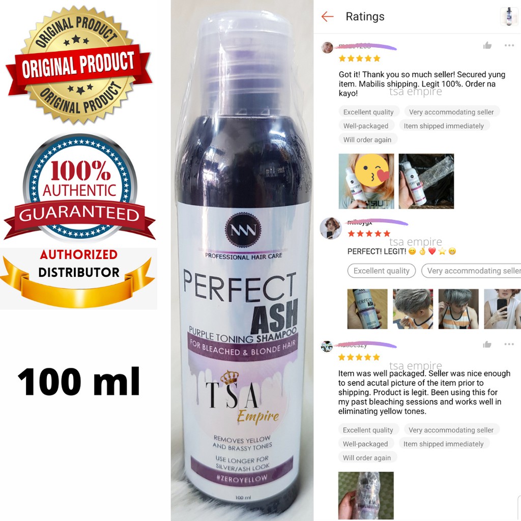 Perfect Ash PERFECT ASH Purple Toning Shampoo 100ml | Lazada PH