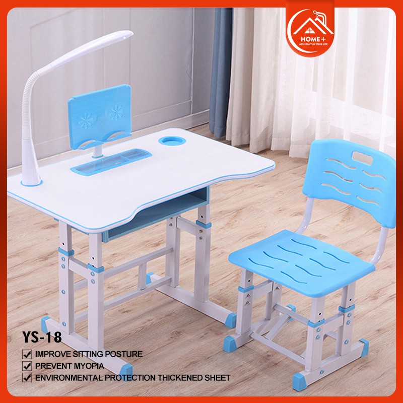 【Free Notebook】Study Table For Kids Study Table With Drawer Adjustable