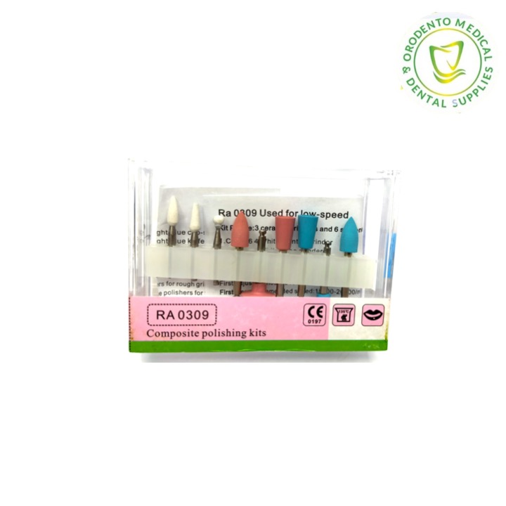 50 Kits Dental Composite Polishing Kit RA 0309 – Low Speed Handpiece – Resin Base Restorative