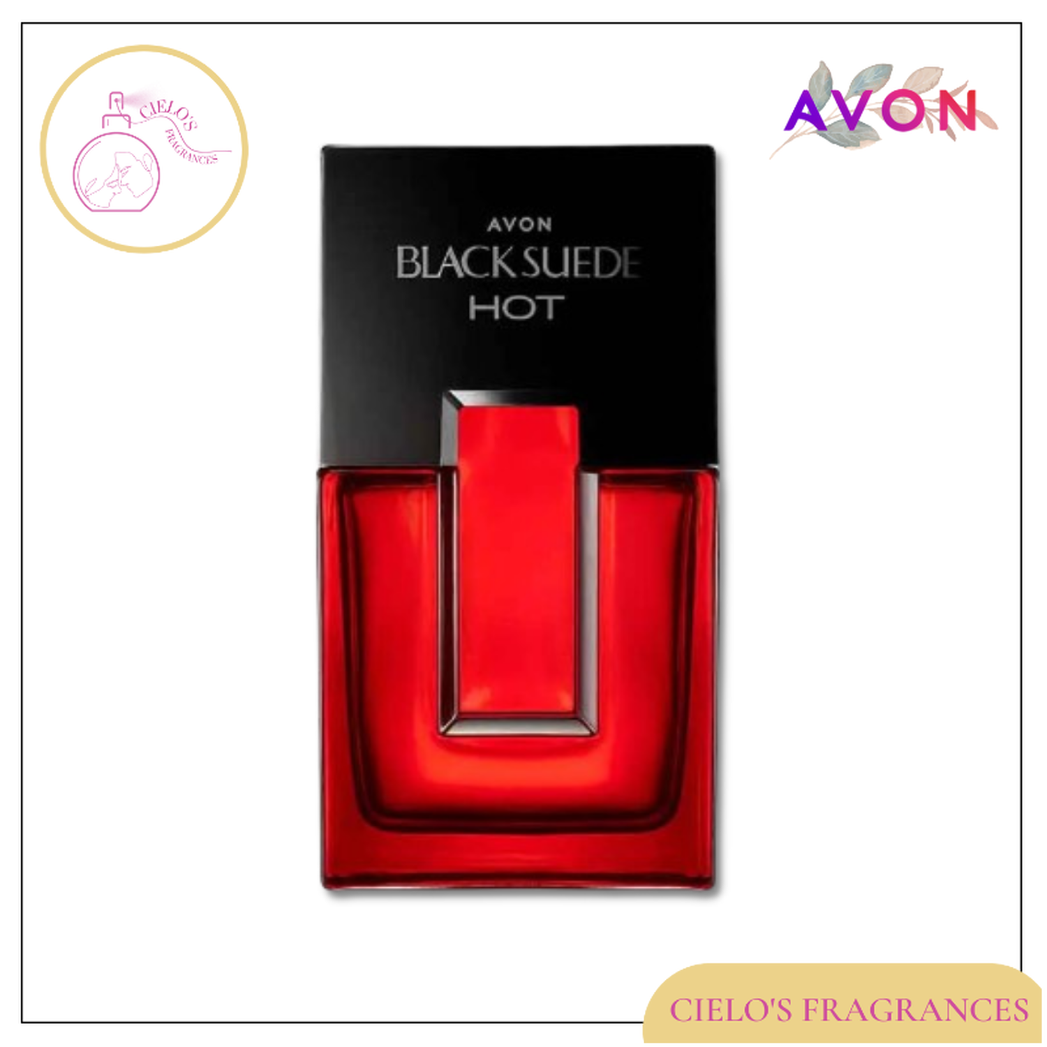 Avon Black Suede Cologne Spray For Men, Eau de Cologne Eau de