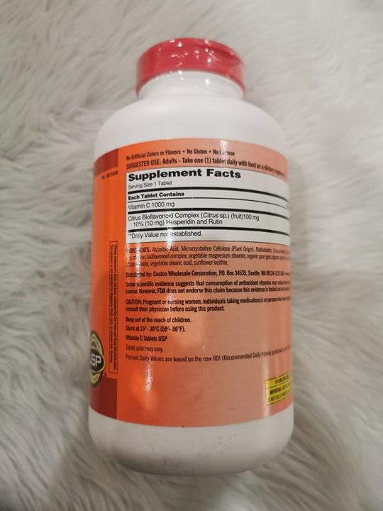 Kirkland Signature Vitamin C with Rosehips and Citrus Bioflavonoid