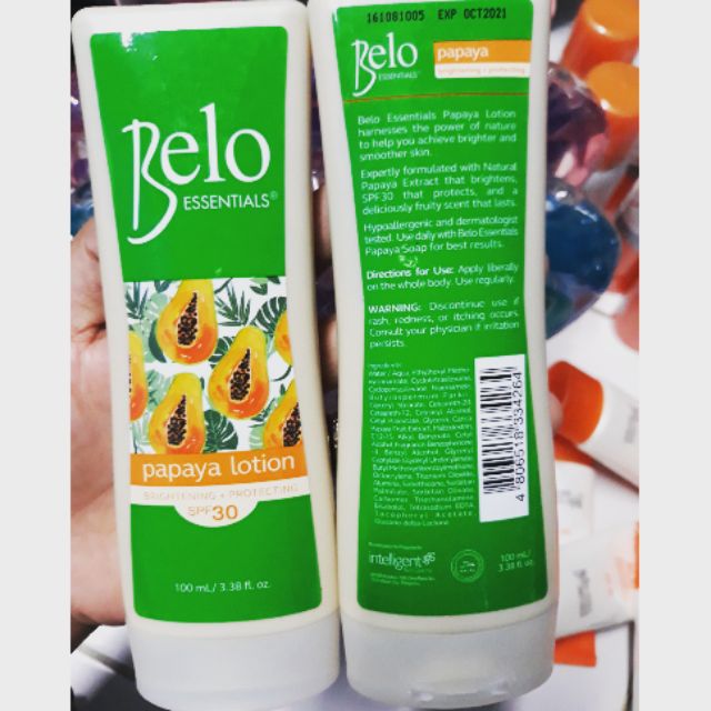 Belo Essentials Papaya Lotion 100ml Lazada PH