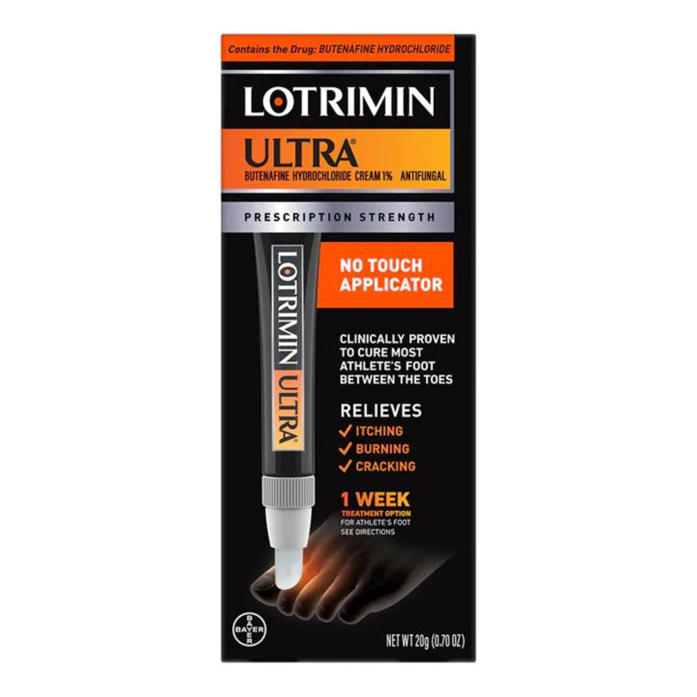 Lotrimin Ultra with Butenafine Hydrochloride Cream 1 Antifungal for