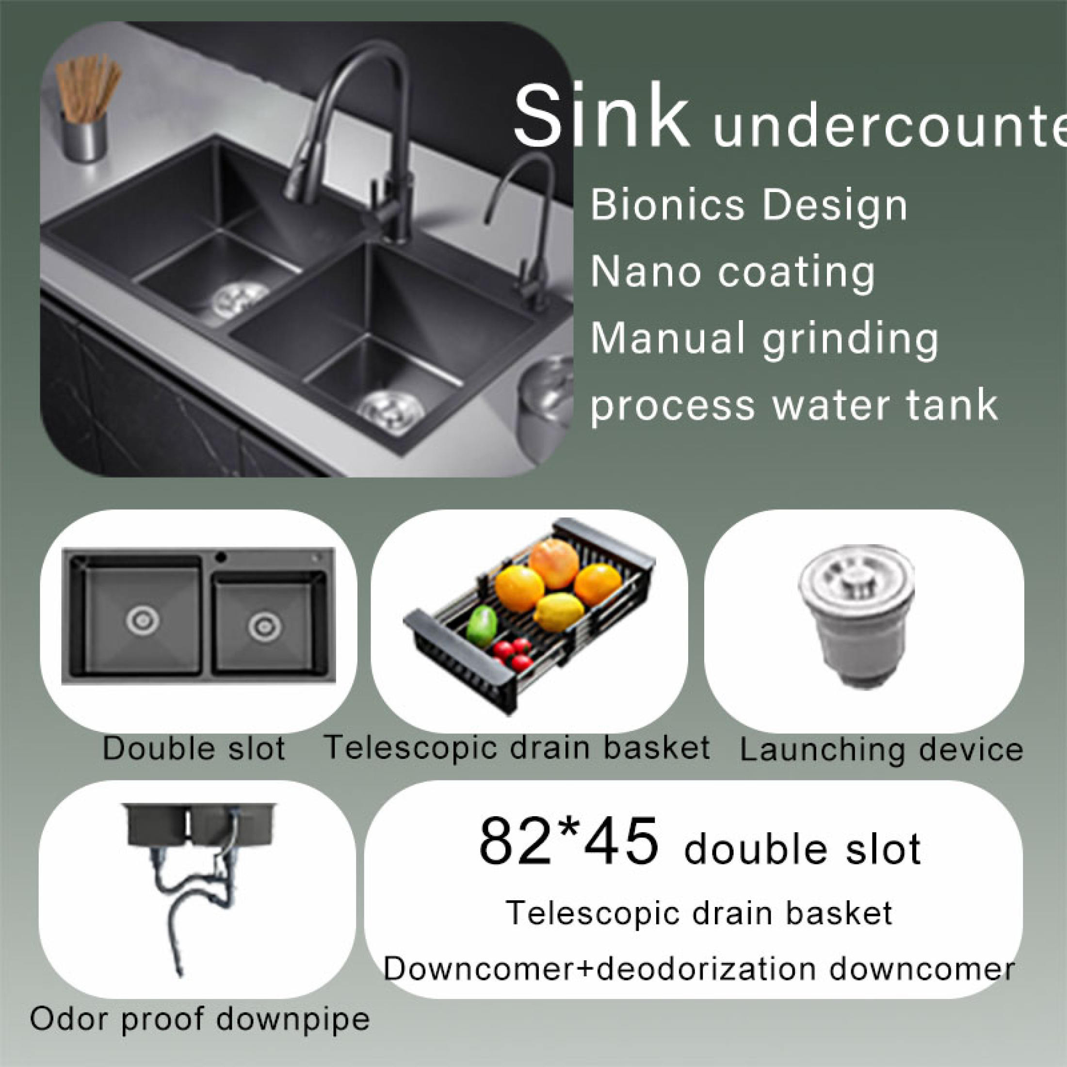🔥Stainless steel 316🔥JUMEILA Stainless kitchen sink German quality sink
